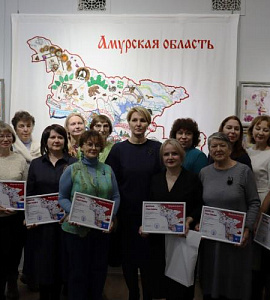 В Амурском областном краеведческом музее состоялась презентация проекта &laquo;Вышитая карта Амурской области&raquo;